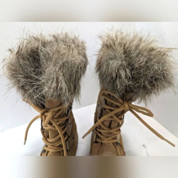 Sorel Women Joan Arctic waterproof snow winter suede leather Boot faux fur Sz  7 - Picture 5 of 12